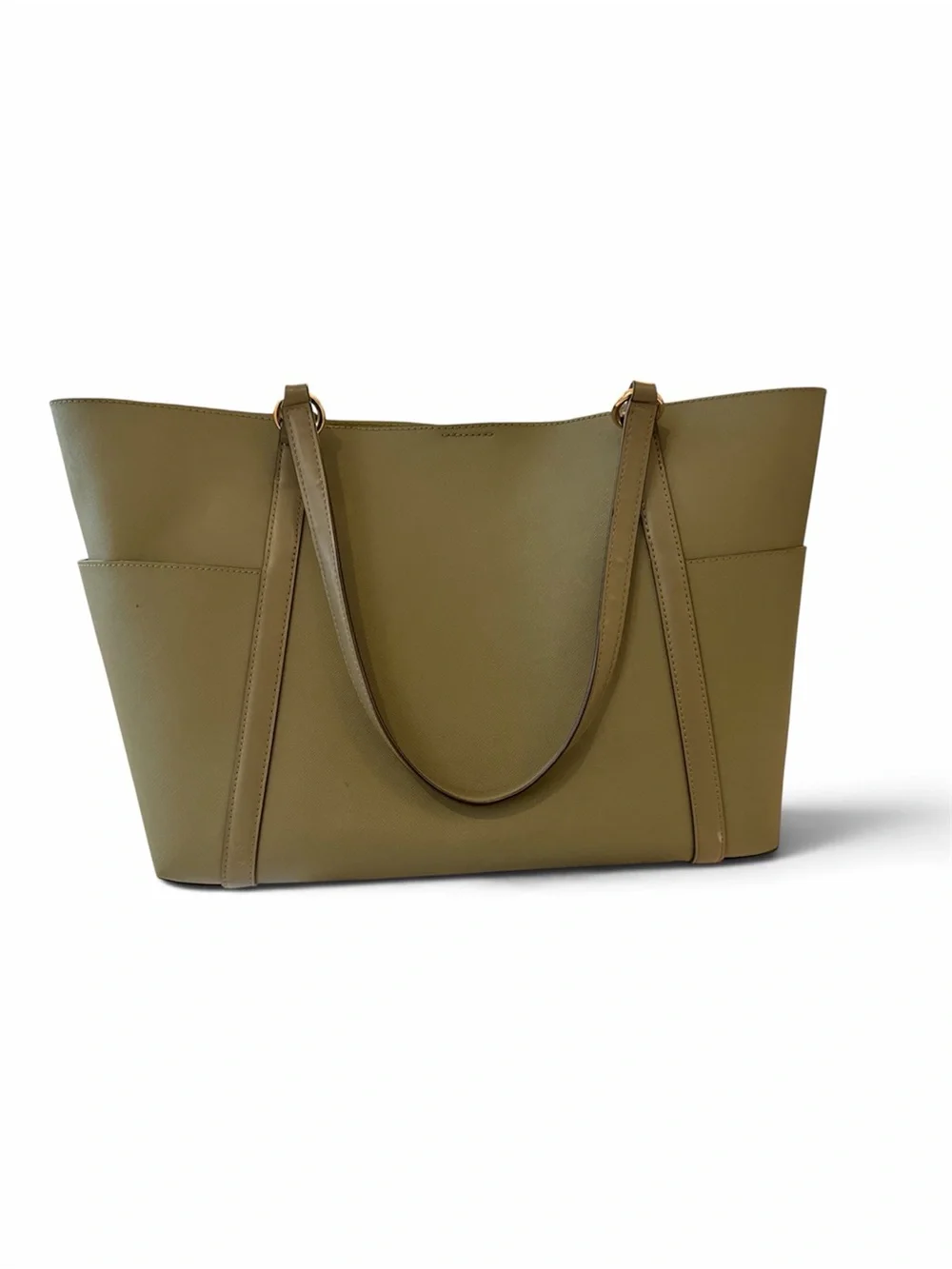 Michael Kors Olive Green Saffiano Leather Tote